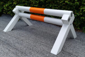 Skinny Jump set: orange stripe
